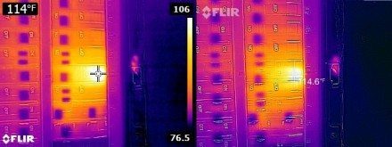 detected an overheating breaker using an infrared camera