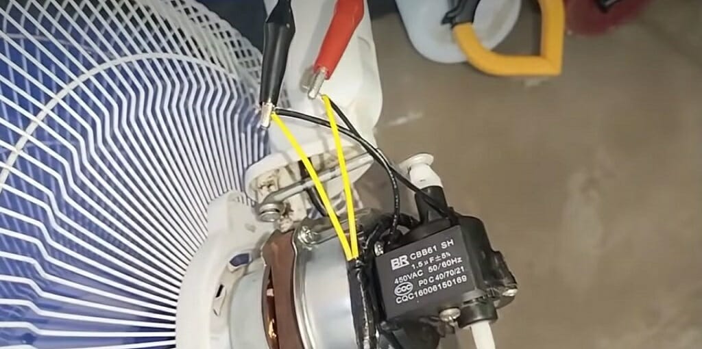 electric fans vac tested by multimeter