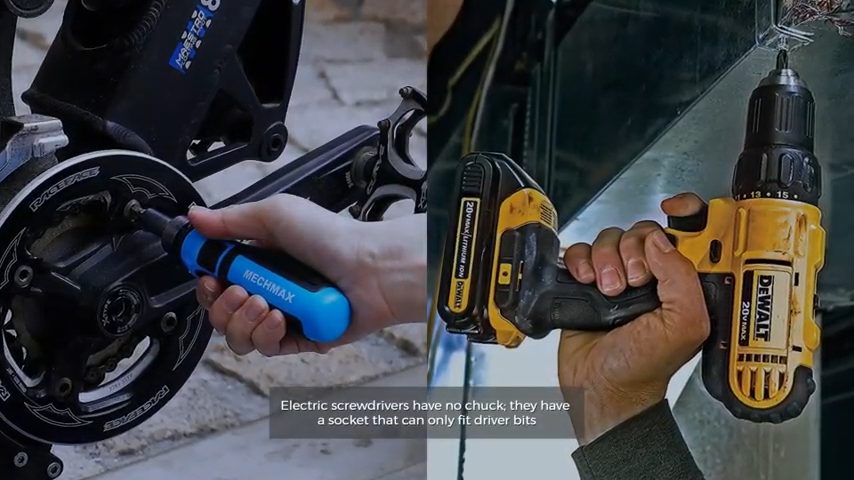 electric screwdriver from MechMax and DeWalt