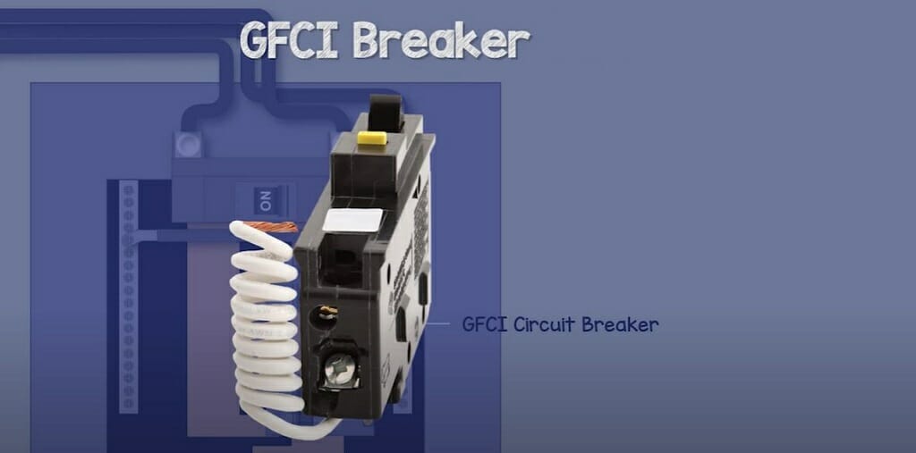 GFCI breaker in zoom with label