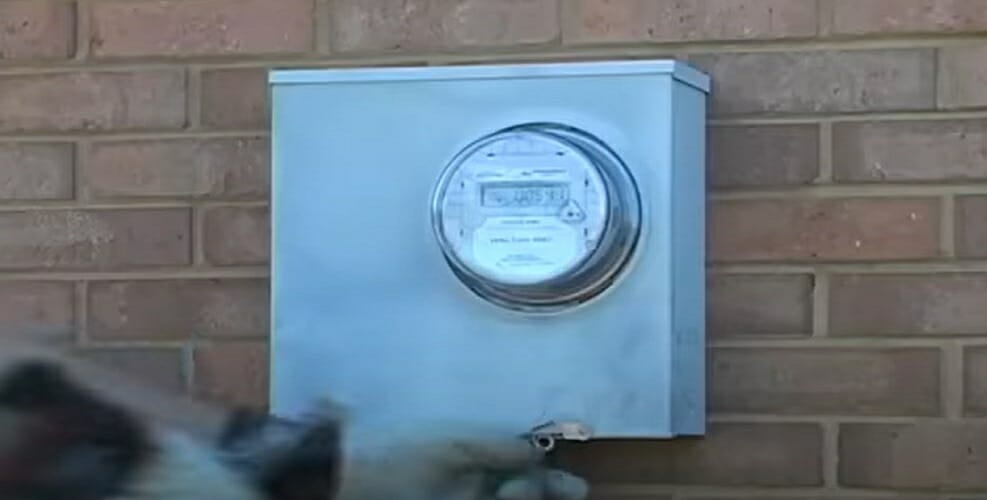 inspecting the electric meter
