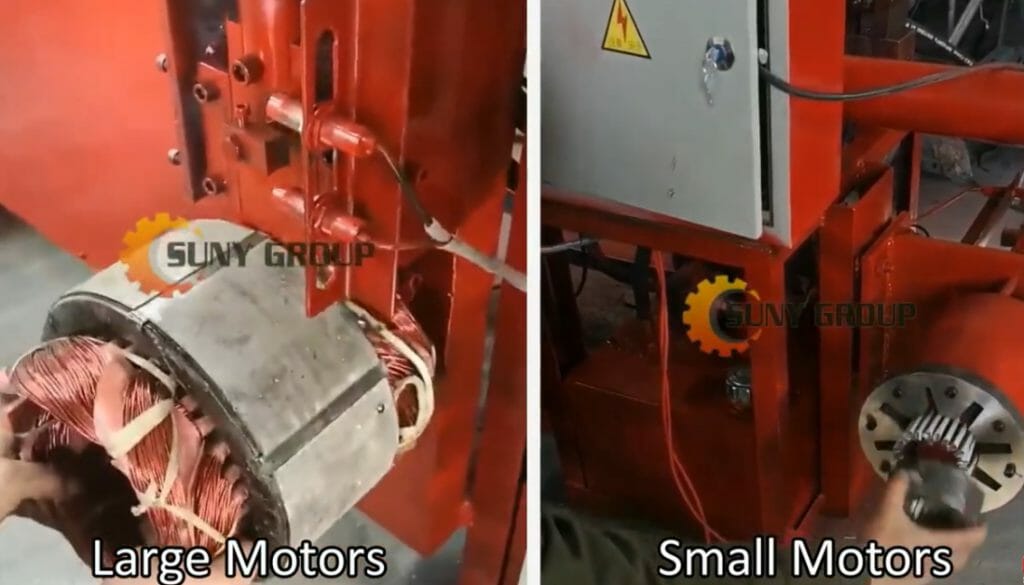 large and small motors