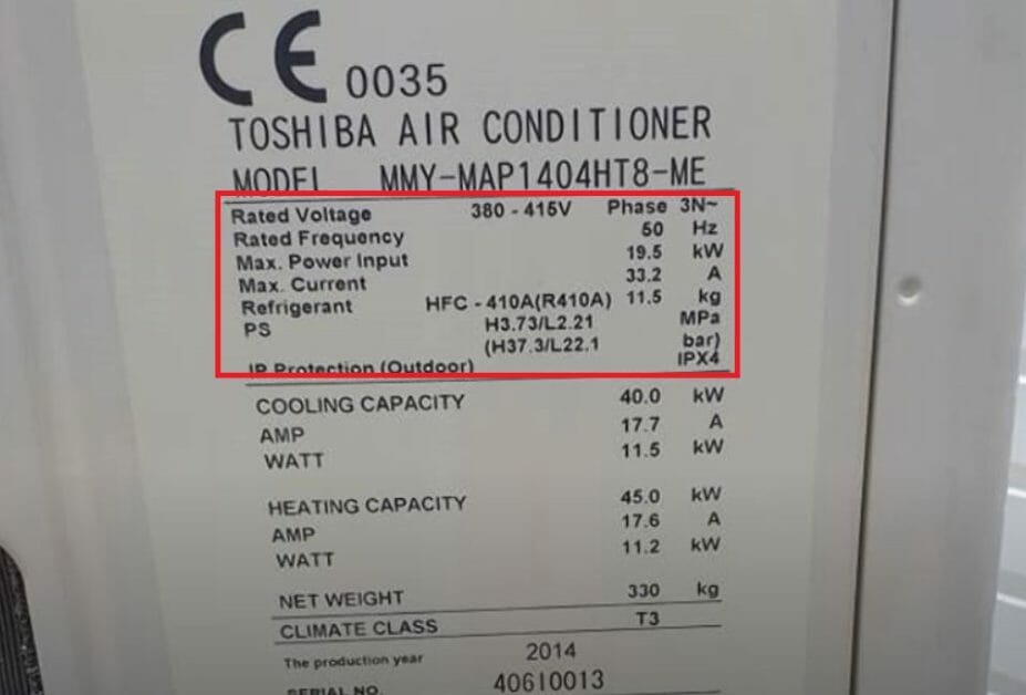 toshiba air conditioner model guide
