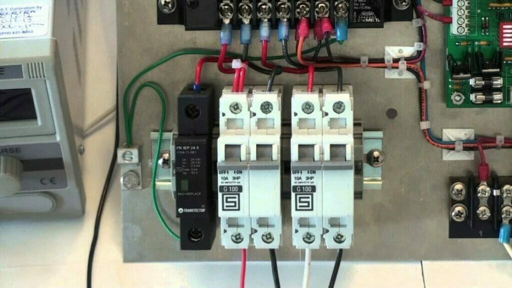 circuit breaker and surge protector device