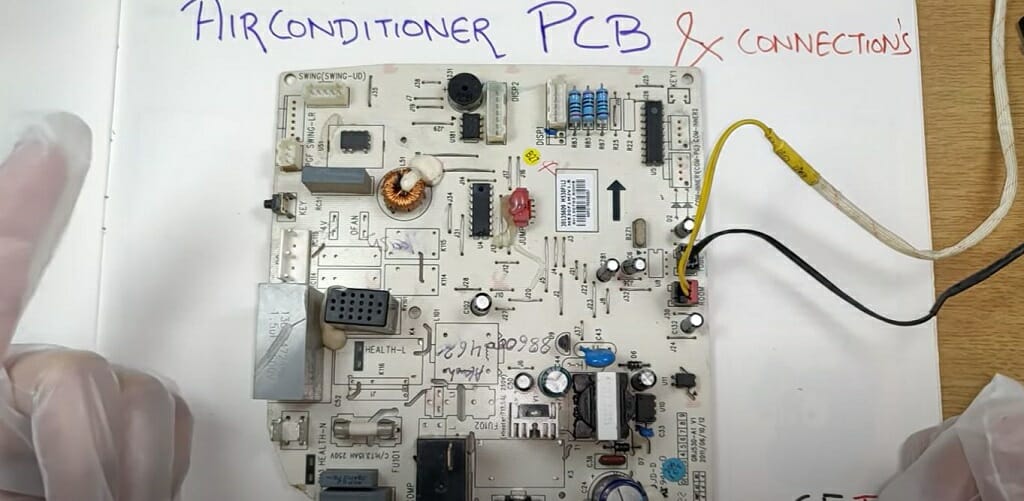 air conditioner PCB & connections