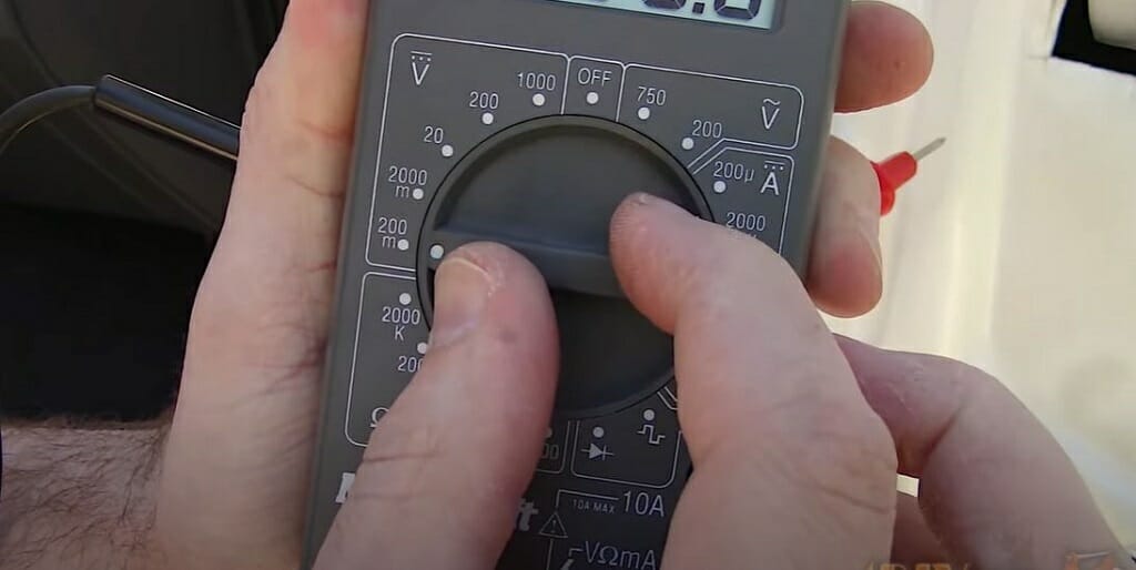 setting up the multimeter