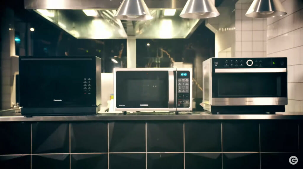 3 microwave in a kitchen