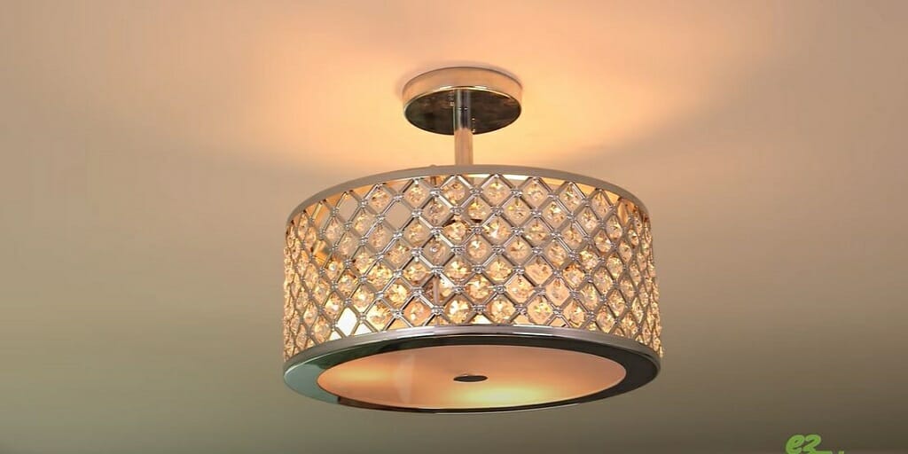 light fixture on the ceiling