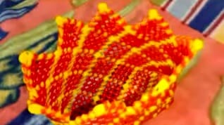 red and yellow wire as basket