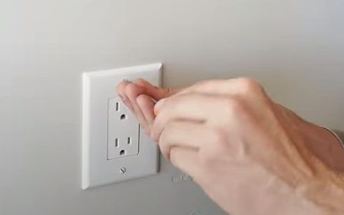 remove the cover plate of an outlet
