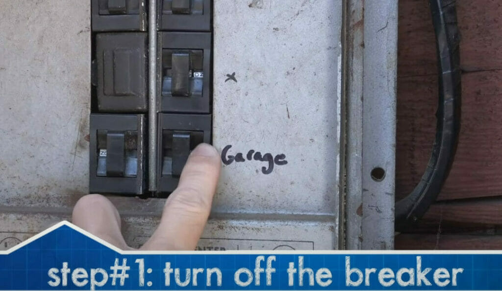 turn off the breaker