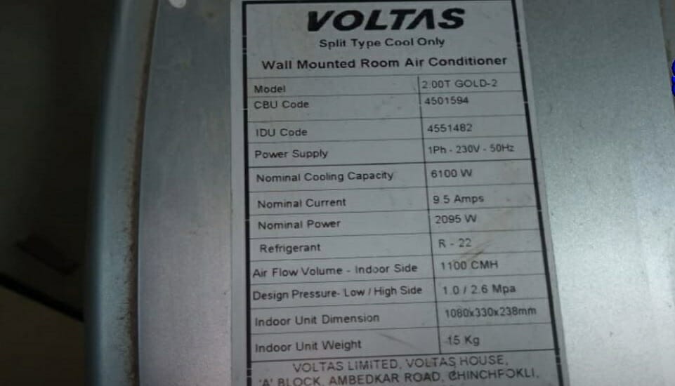 VOLTAS AC product information