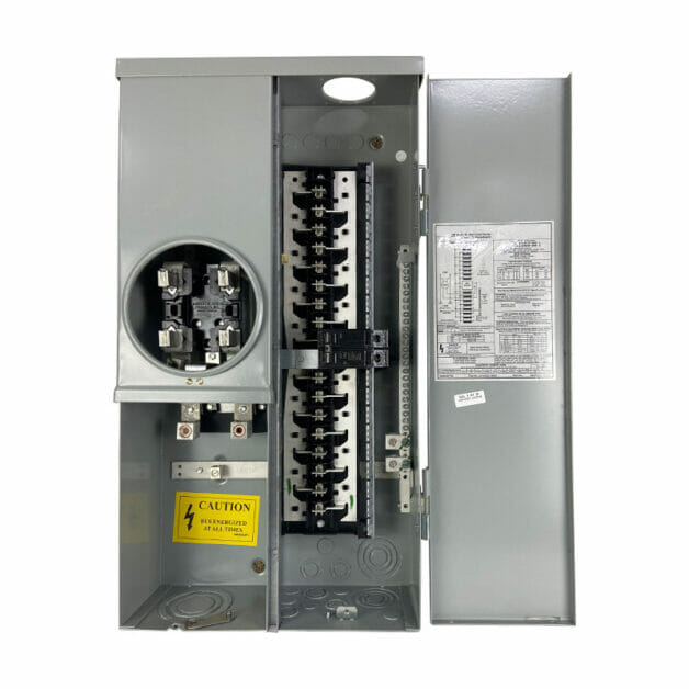 100-amp service panel for 110-220V loads
