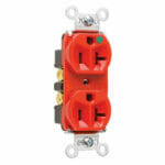 A red outlet used in hospital