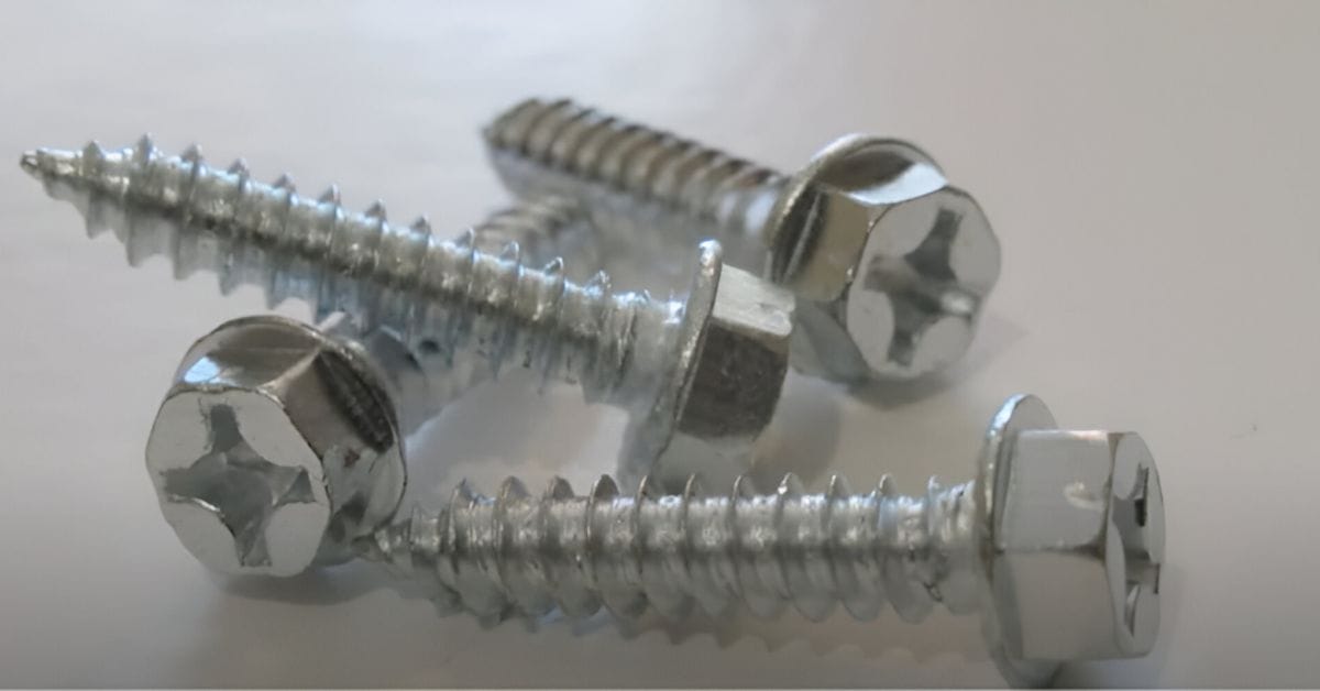 A group of electrical screws