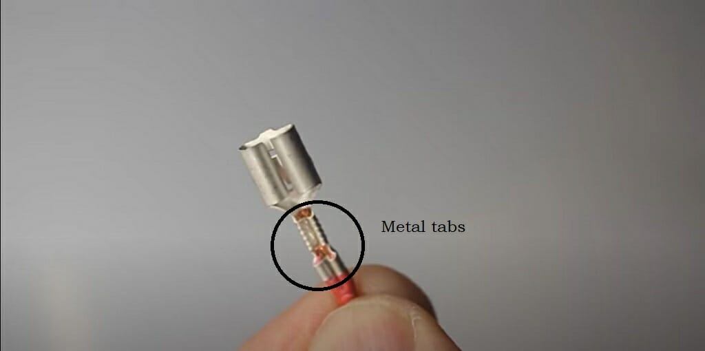 loosen metal tabs