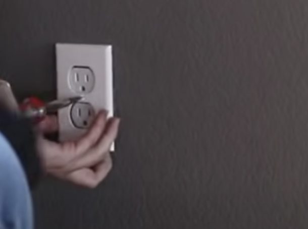 removing indoor outlet plate