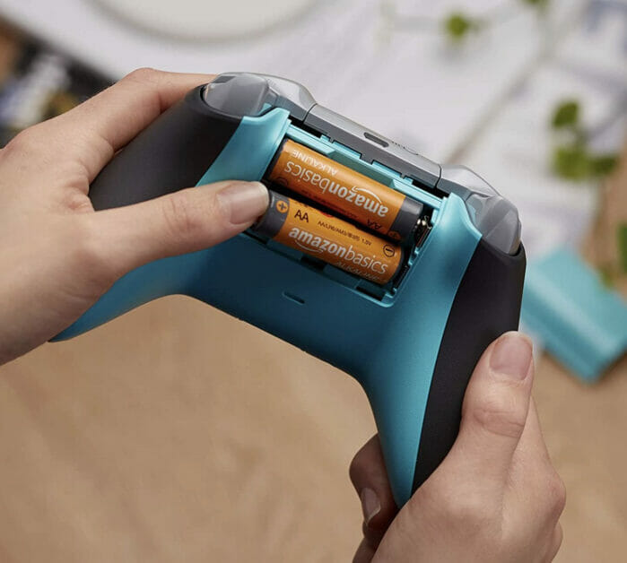 AA batteries in a gaming console