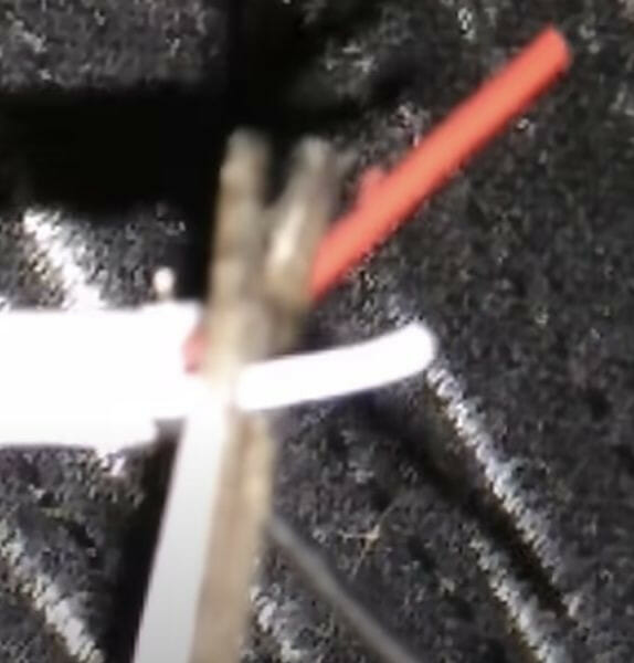 clipping the non-black/red wires