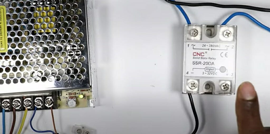 connect NPN sensor's black wire to the terminal box