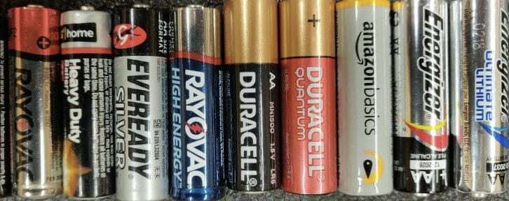 different AA batteries