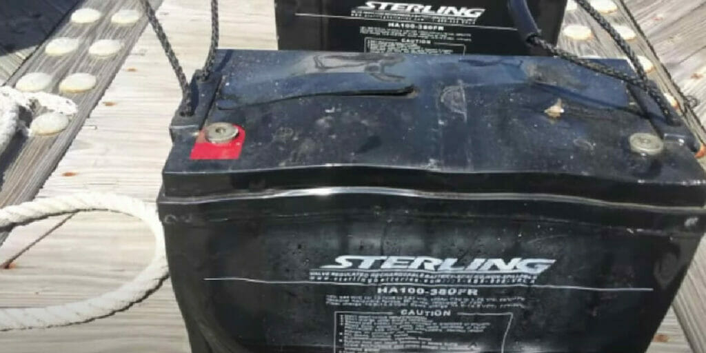 STERLING brand of an automobile battery