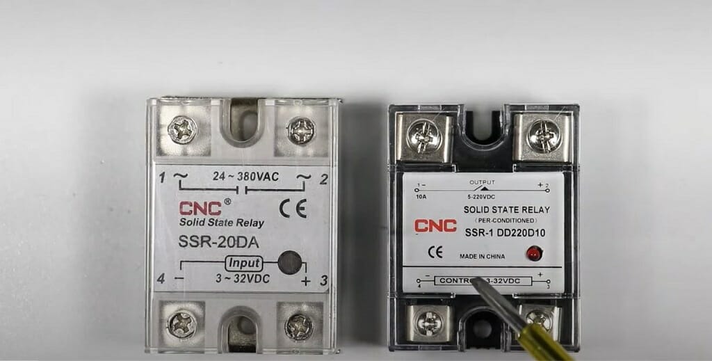 two CNC solid state relay