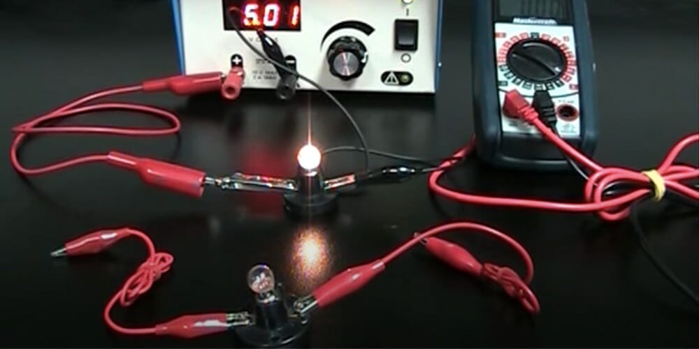 voltmeter test in a parallel circuit