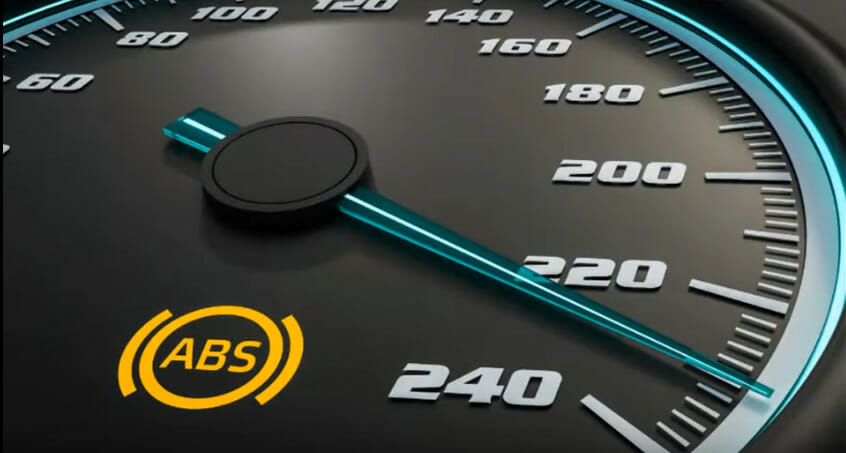 ABS car meter at 230 speed