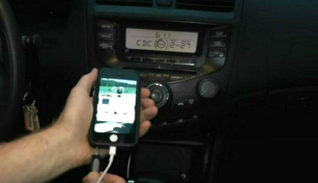 aux and bluetooth used in car
