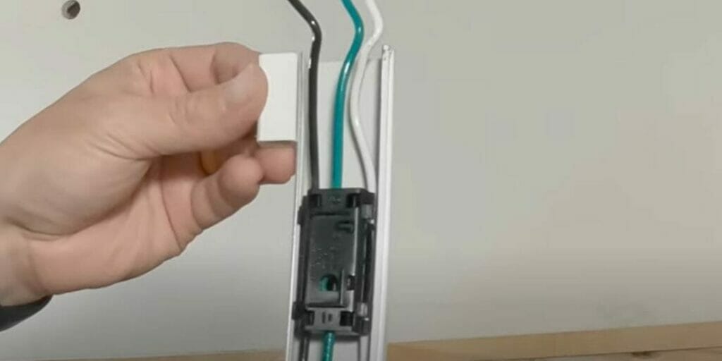 connecting the wires and putting it inside a conduit