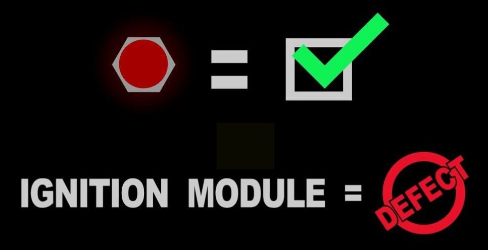 ignition module defect error label