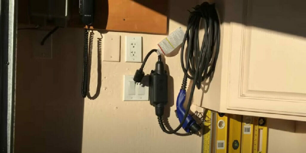 Prius battery charger hang on the wall
