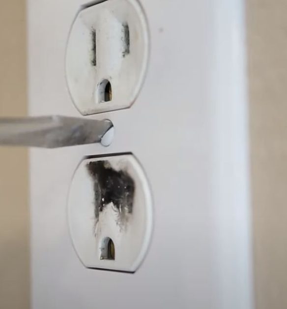 uncovering and replacing a bad outlet