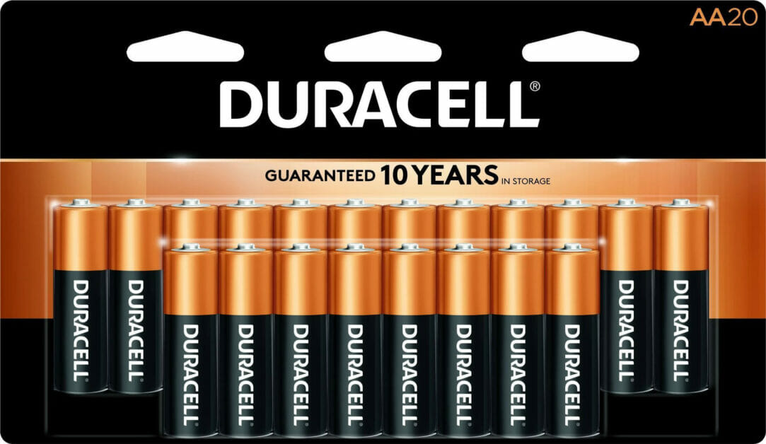 duracell AA20 batteries