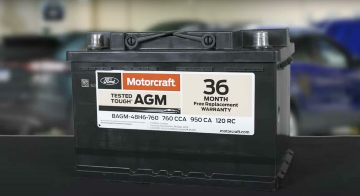 ford's motorcraft agm battery