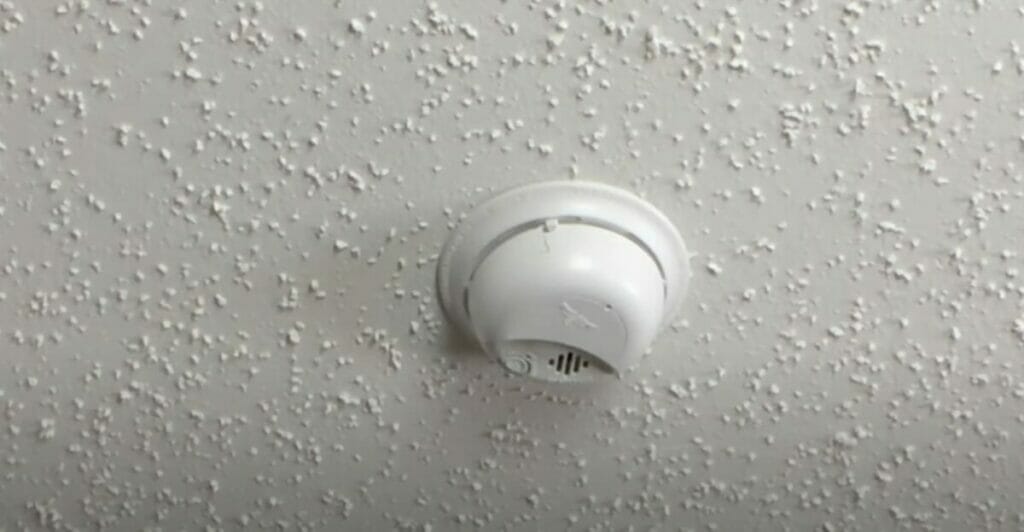 an installed smoke detector