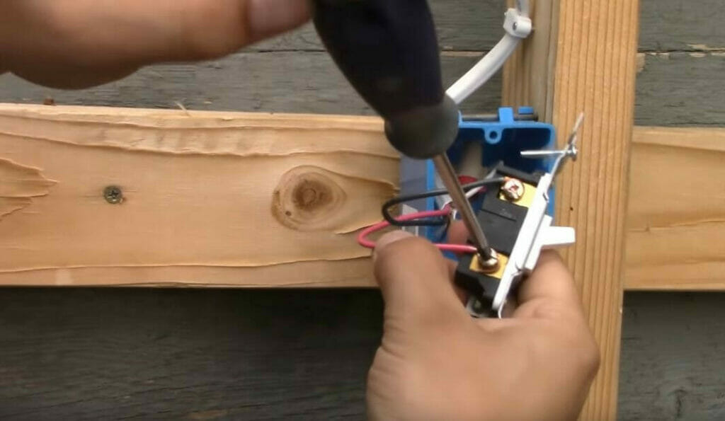 connecting the hot wires on the switch box