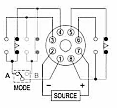 printed wiring diagram for a timer relay