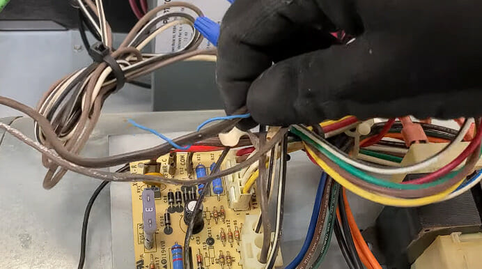 running a new 18/2 thermostat wire