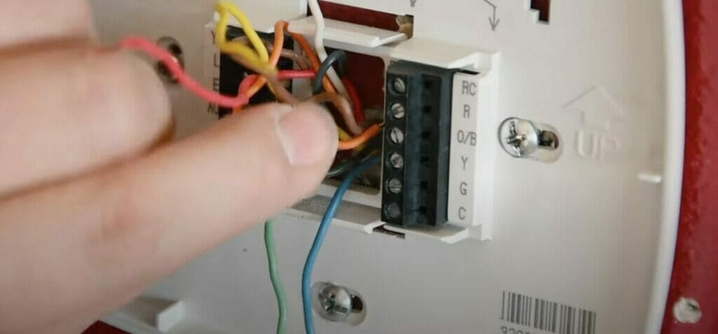 disconnect ob wire on the thermostat