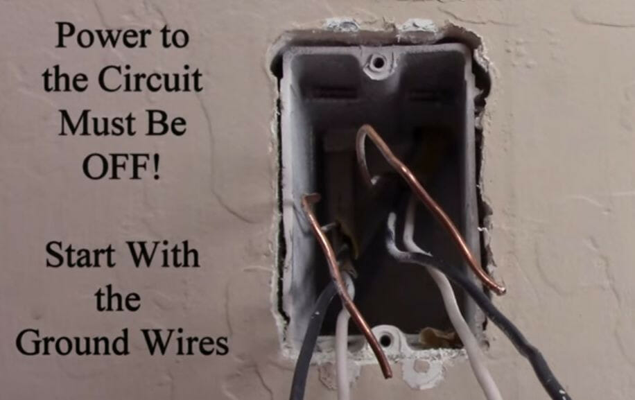 identify the wires coming through the box
