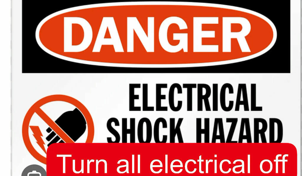 Danger sign for Electric Shock Hazard