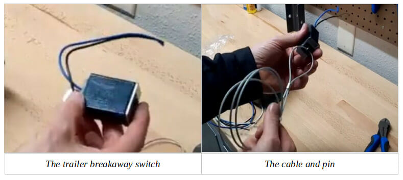 A man holding a cable breakaway switch