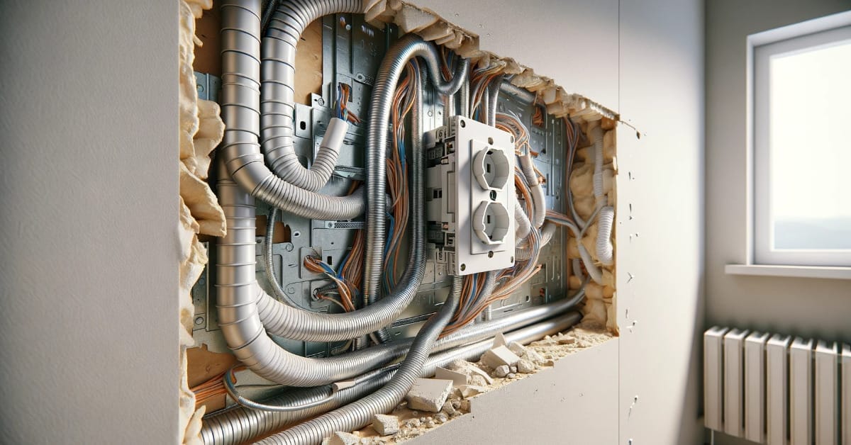 how electrical wires run in walls
