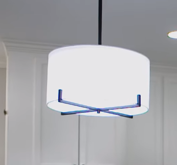A ceiling light fixture 
