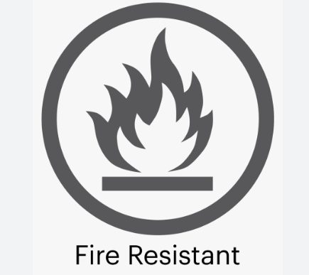 Fire resistant logo