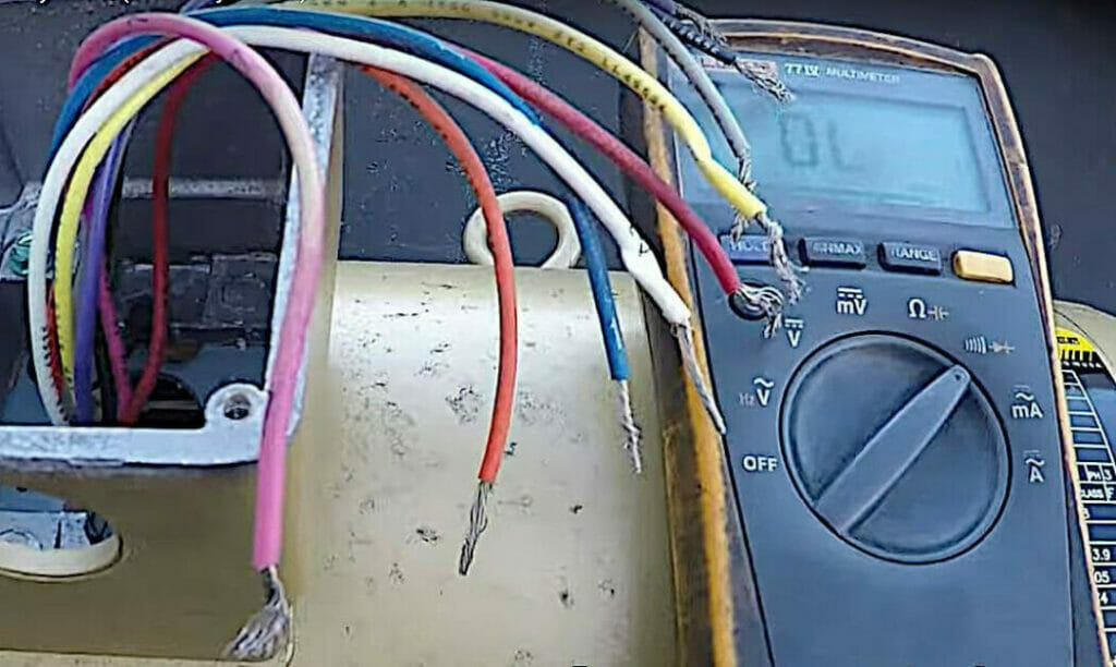 A different colors of wires besides a multimeter