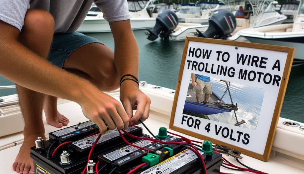 How to wire a trolling motor for volts.