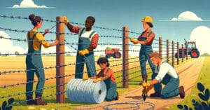 How to Build a Barbed Wire Fence (9 Steps)